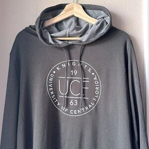 CHAMPION UCF Gray Long Sleeve Super Soft Open Back Hoodie